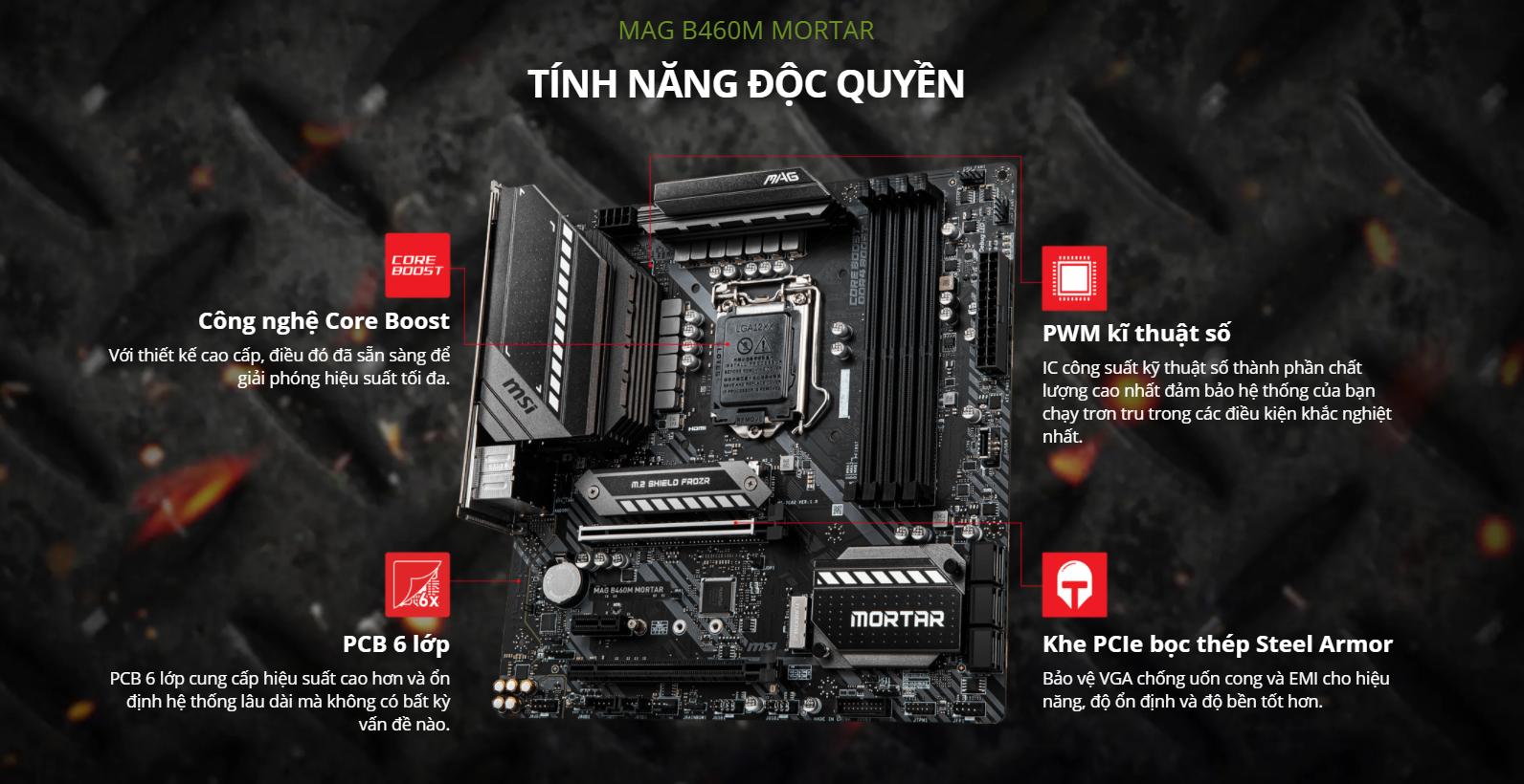 Mainboard MSI MAG B460M MORTAR