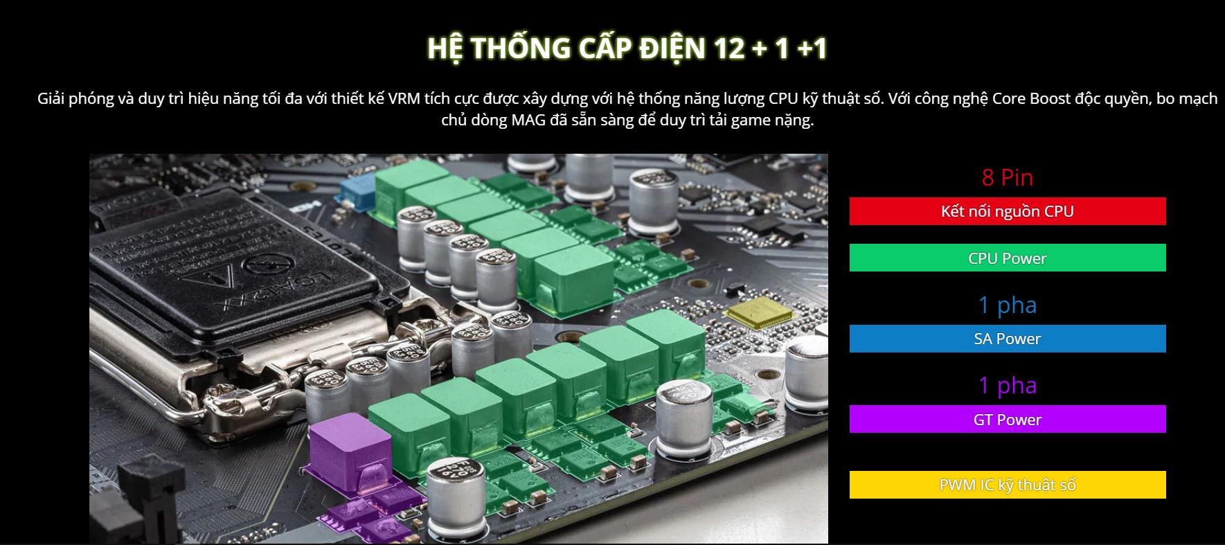 Mainboard MSI MAG B460M MORTAR (Intel B460, Socket 1200, m-ATX, 4 khe RAM DDR4) 7