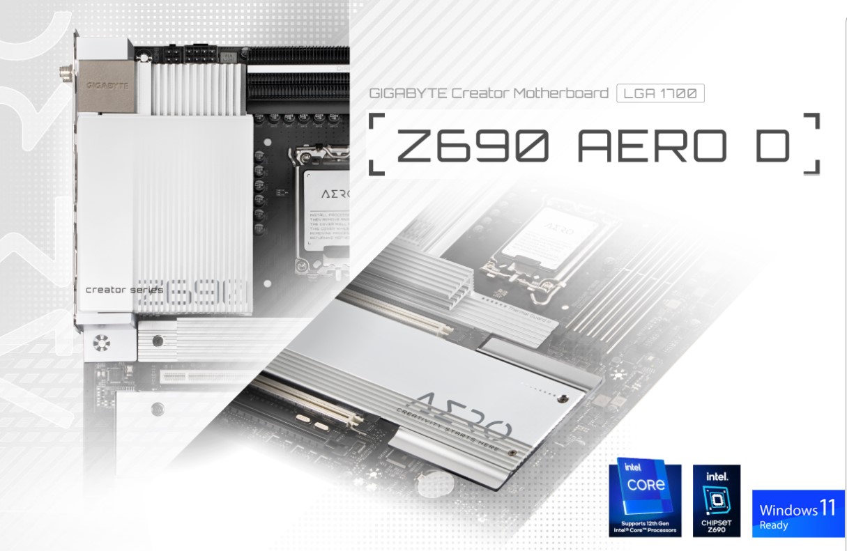 Mainboard Gigabyte Z690 AERO G DDR4 (Intel Z690, Socket 1700, ATX, 4 khe Ram DDR4)