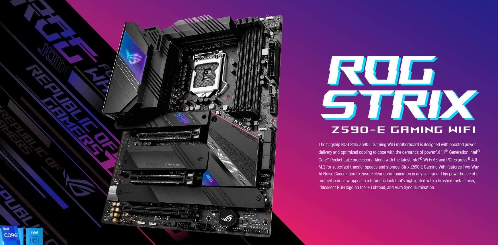 Mainboard ASUS ROG STRIX Z590-E GAMING WIFI