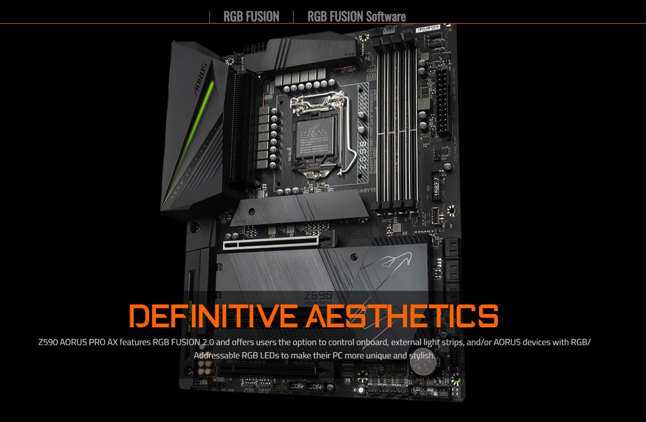 Mainboard Gigabyte Z590 AORUS PRO AX