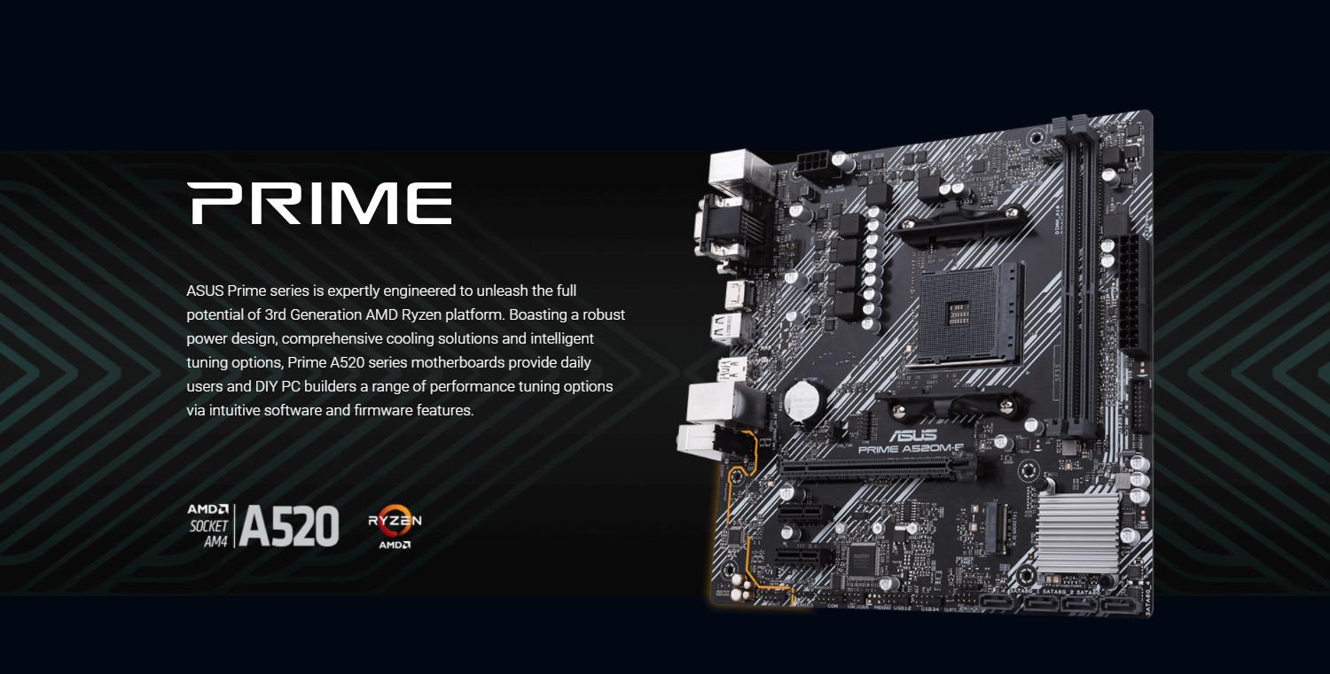 Mainboard ASUS PRIME A520M-E