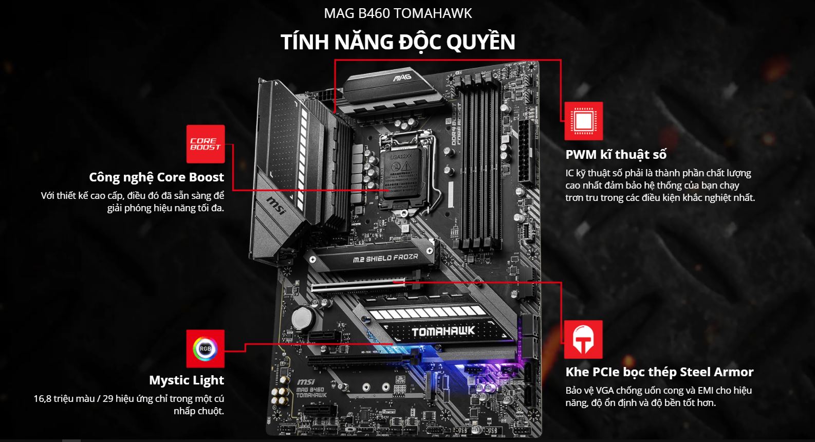 Mainboard MSI MAG B460 TOMAHAWK