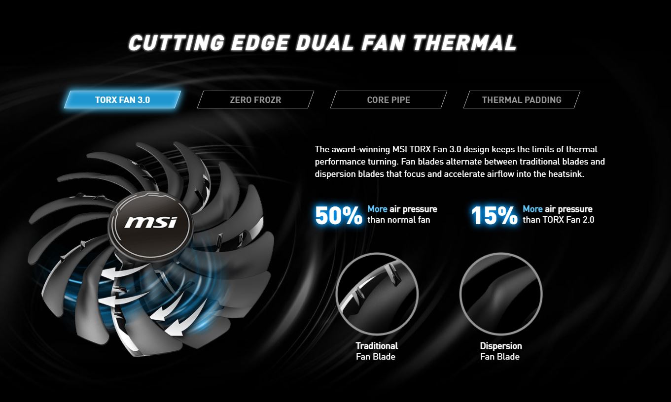 Card màn hình MSI RTX 3060 Ti VENTUS 2X OC-8GB