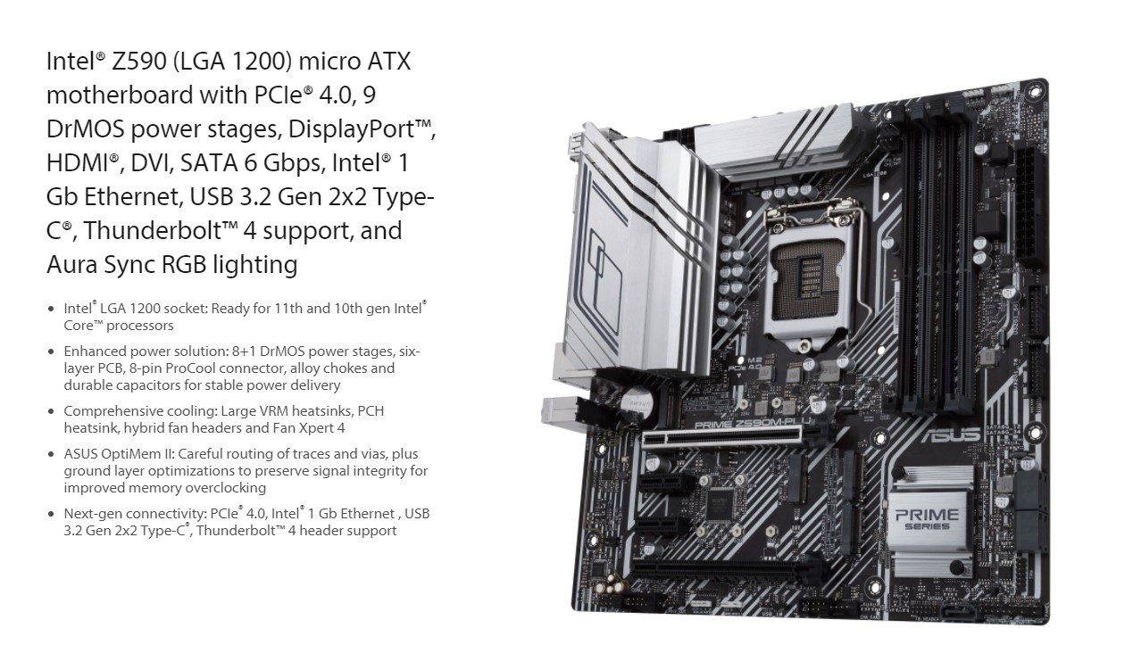 Mainboard ASUS PRIME Z590M-PLUS