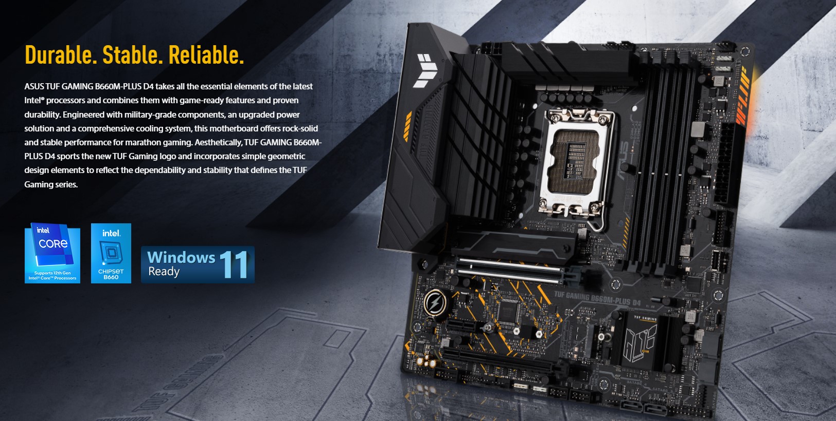 Mainboard Asus TUF GAMING B660M-PLUS WIFI D4