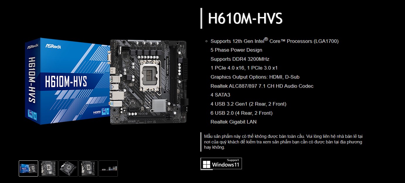 Mainboard ASROCK H610M-HVS