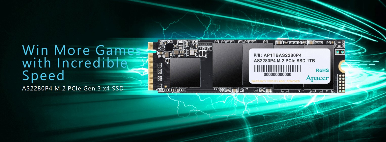 Ổ cứng SSD Apacer AS2280P4 256GB PCIe NVMe 3x4