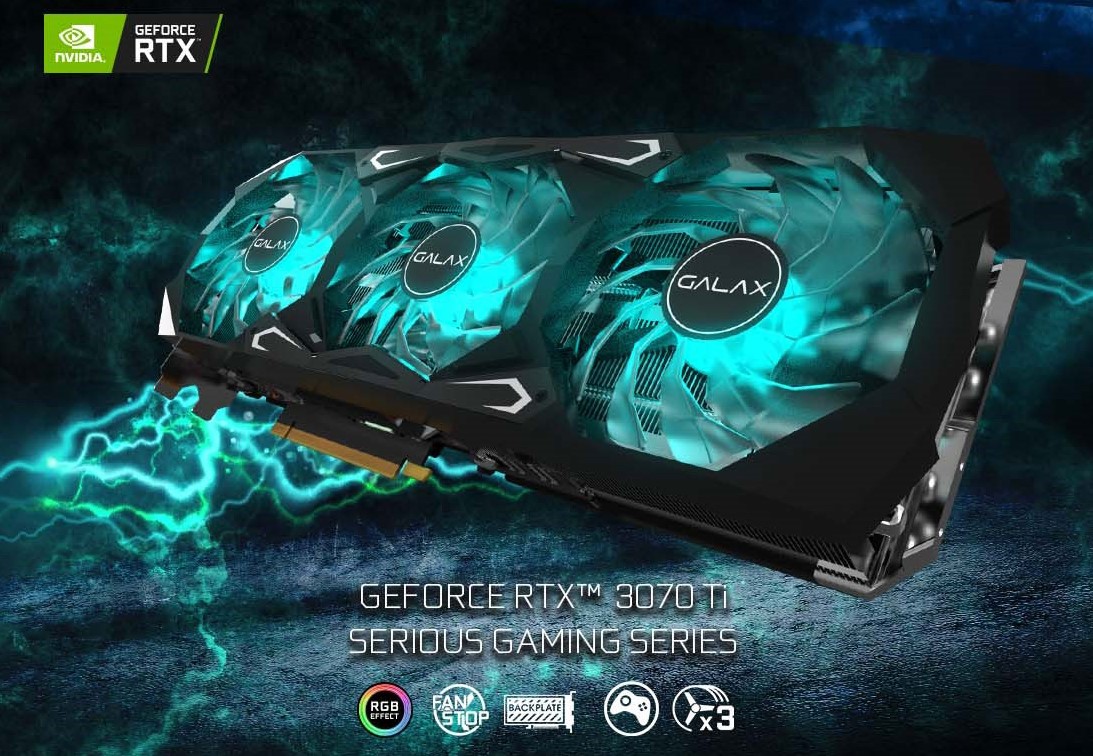 Card màn hình Galax RTX 3070 Ti EX SG (1-Click OC)