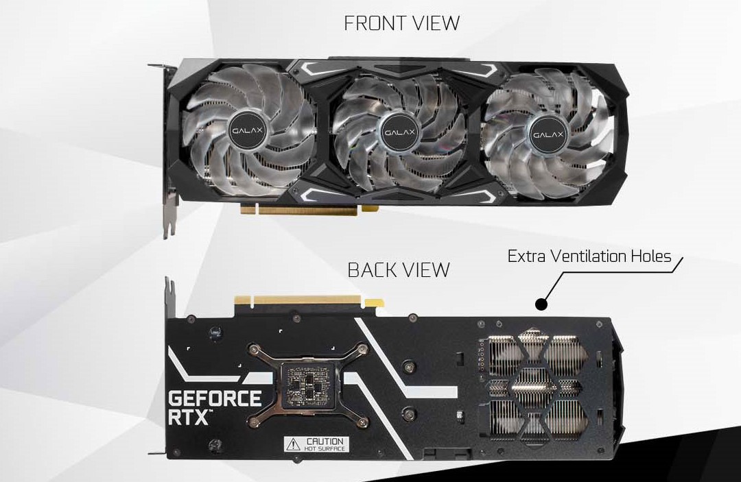 Card màn hình Galax RTX 3070 Ti EX SG (1-Click OC)