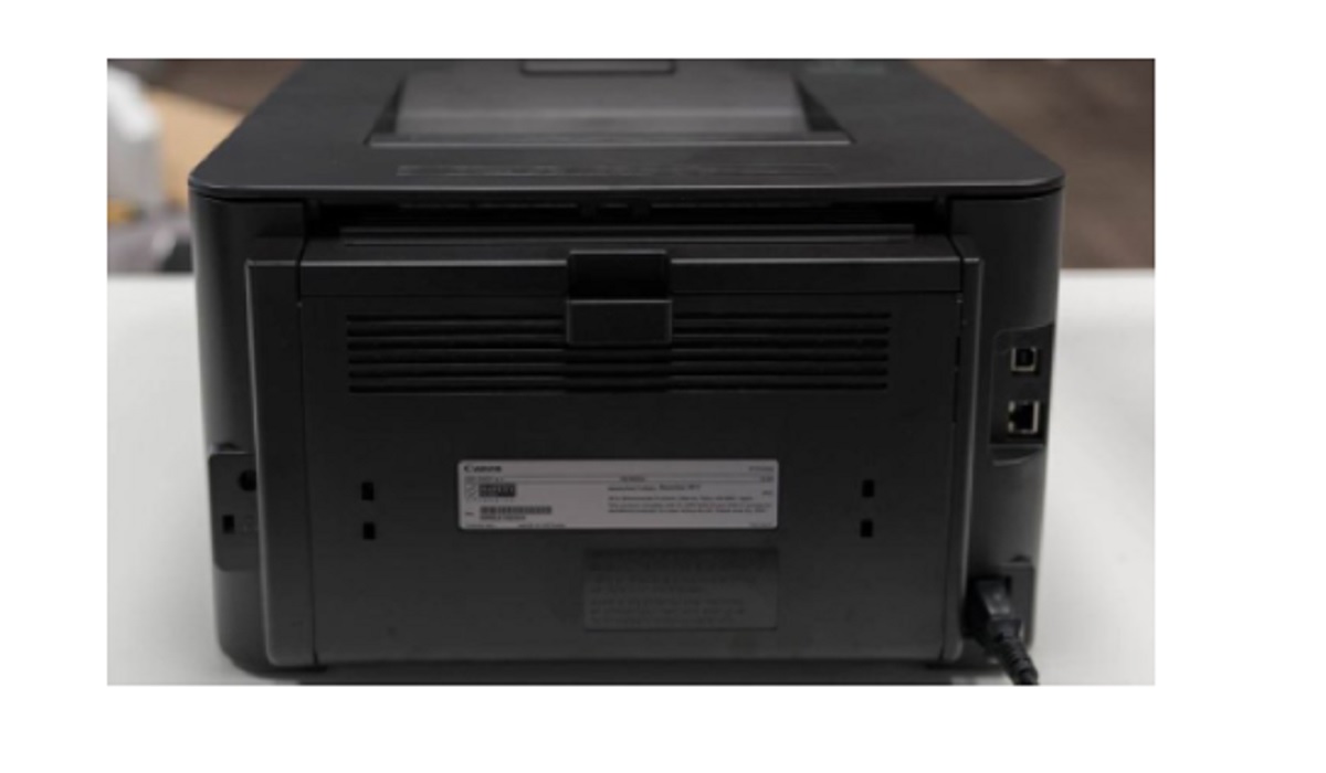 Mặt sau Máy in Canon LBP 161DN+