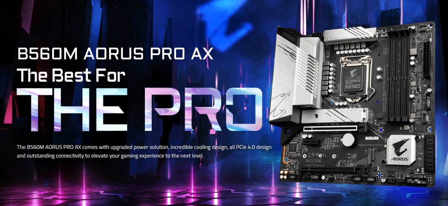 Mainboard Gigabyte B560M-AORUS PRO AX