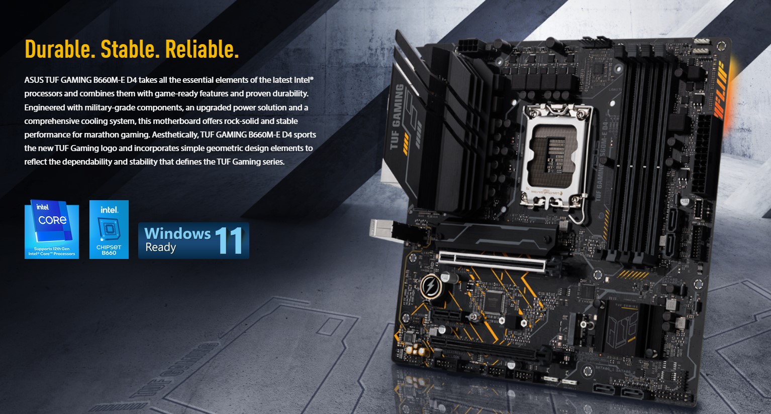 Mainboard Asus TUF GAMING B660M-E D4