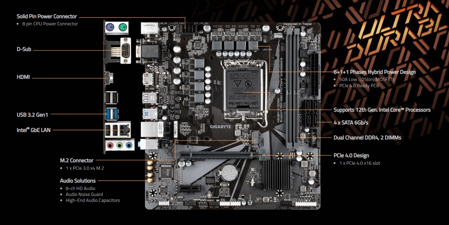 Gigabyte H610M H DDR4