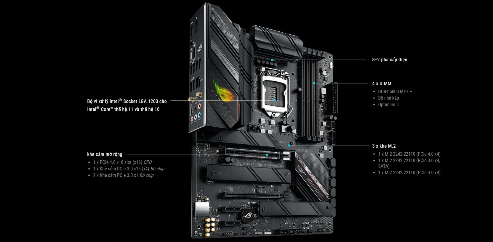 Mainboard ASUS ROG STRIX B560-F GAMING WIFI