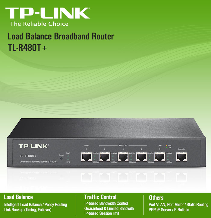 Cân bằng tải TP-Link TL-R480T+
