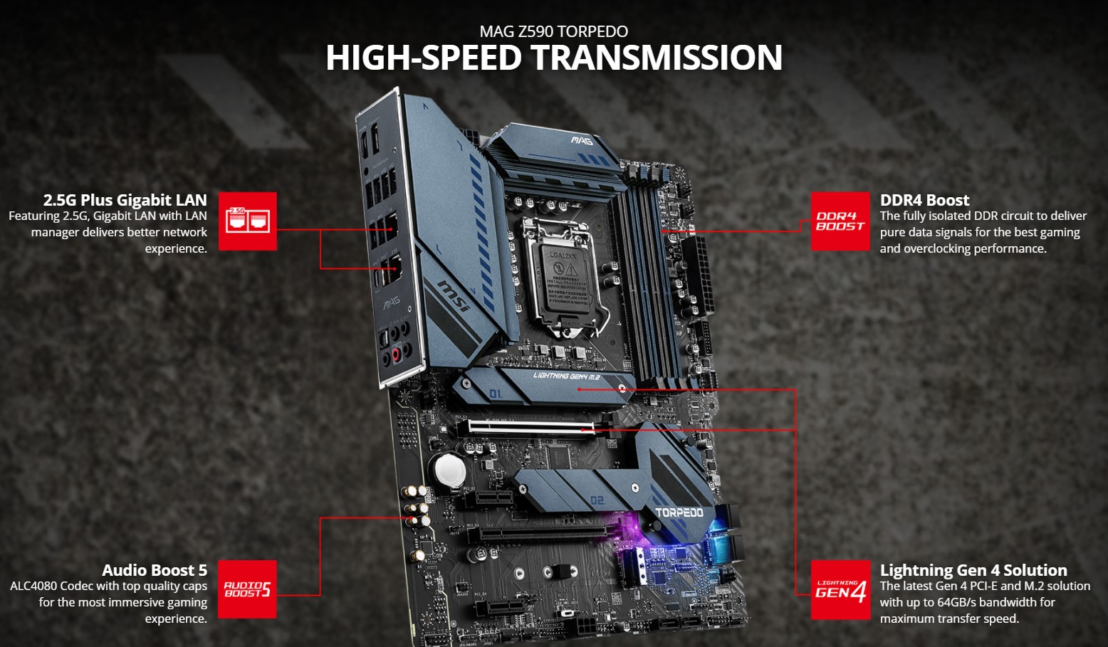 Mainboard MSI Z590 TORPEDO