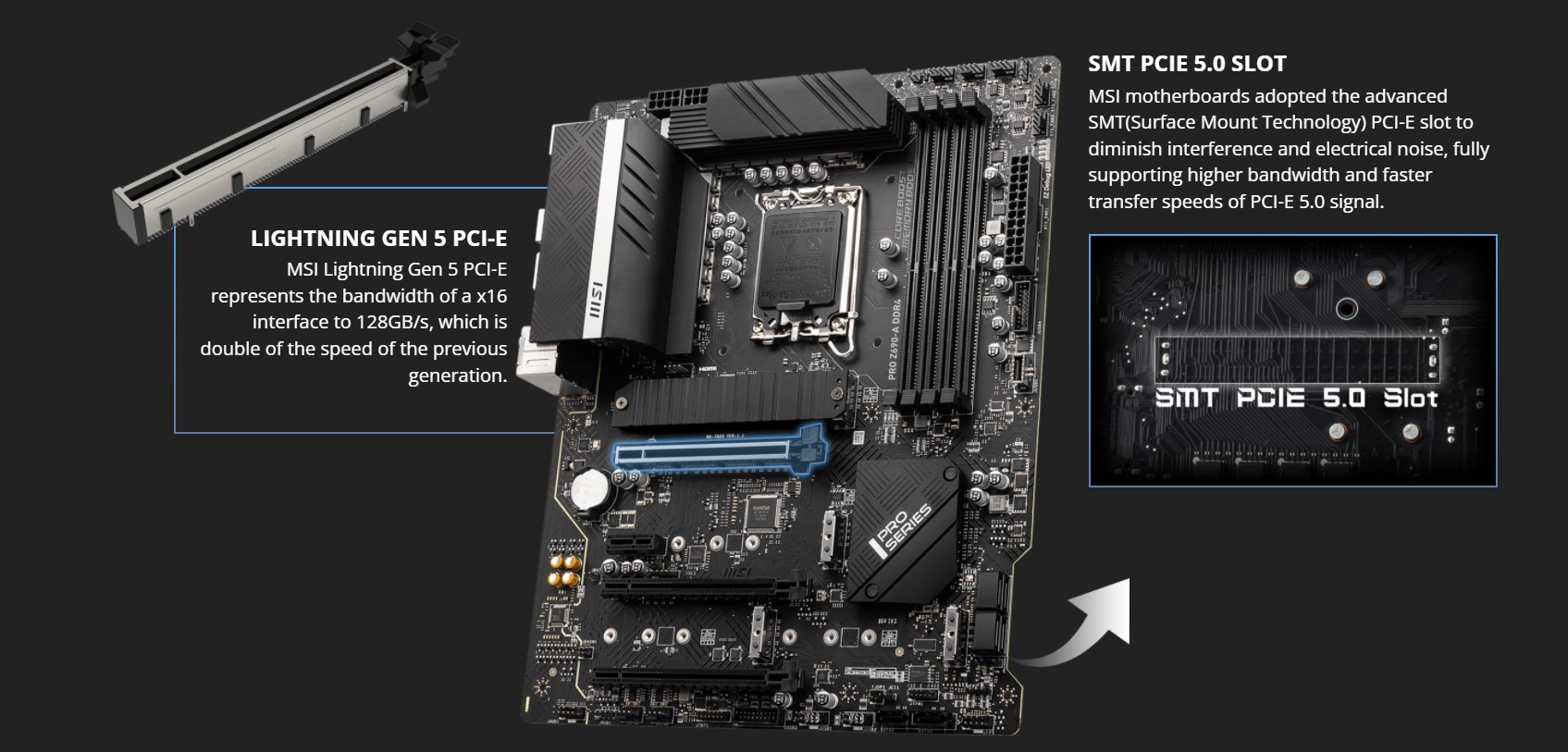 Mainboard MSI PRO Z690-A (Intel Z690, Socket 1700, ATX, 4 khe RAM DDR4)