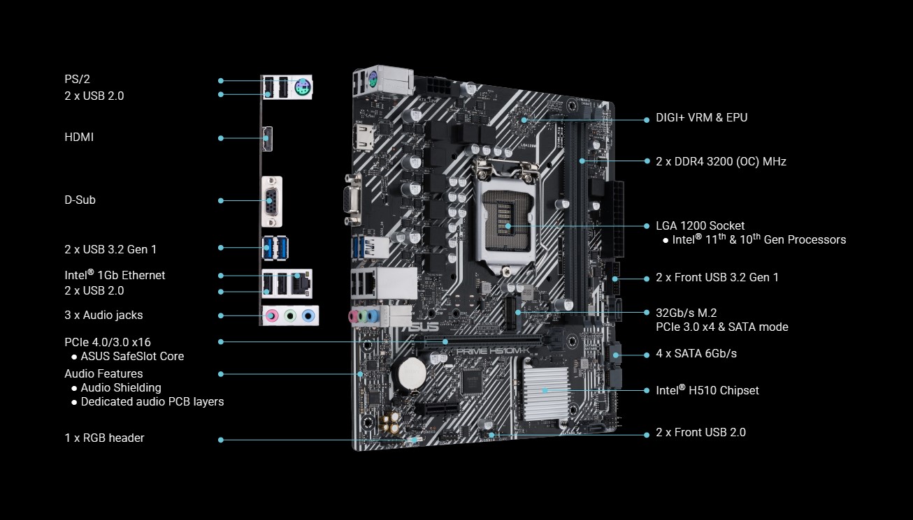 Mainboard ASUS PRIME H510M-K