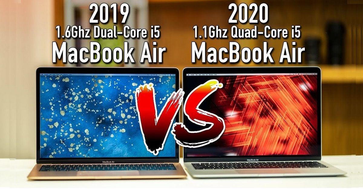 Màn hình MacBook Air 2019 so với MacBook Air 2020