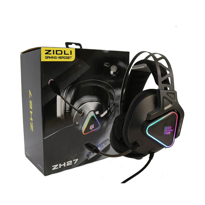 Tai nghe Gaming Zidli ZH27 Virtual 7.1 USB Black Led 7 màu
