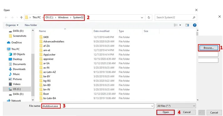 Hẹn giờ tắt máy tính PC hàng ngày bằng Windows Task Scheduler bước 2-5