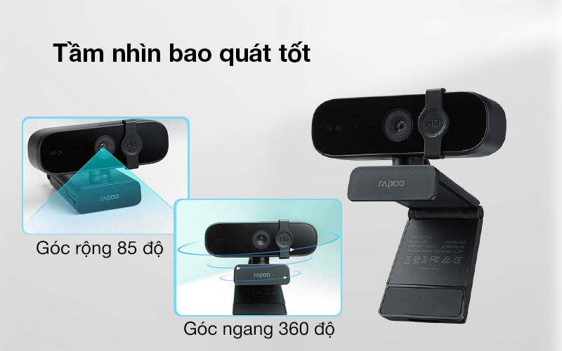 Rapoo C280 có tầm nhìn bao quát tốt