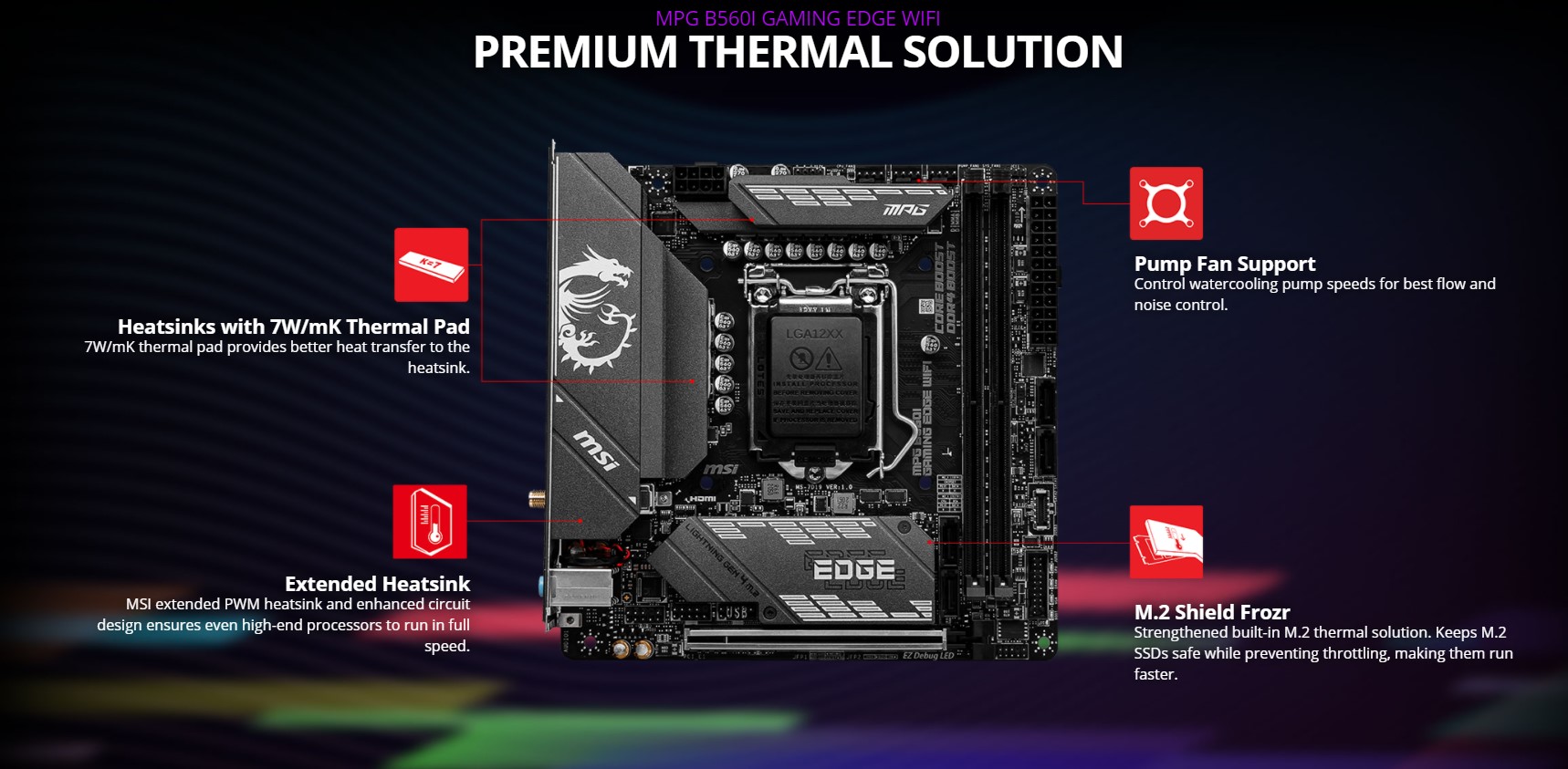 Mainboard MSI B560I GAMING EDGE WIFI
