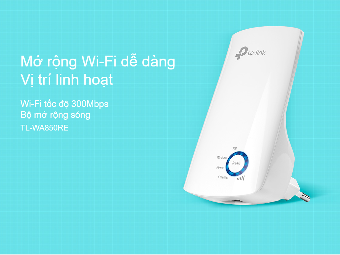 Bộ kích sóng wifi TP-Link TL-WR850RE Tốc độ N300Mbps 