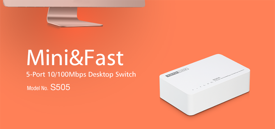 Switch Totolink 5P 10/100Mbps S505