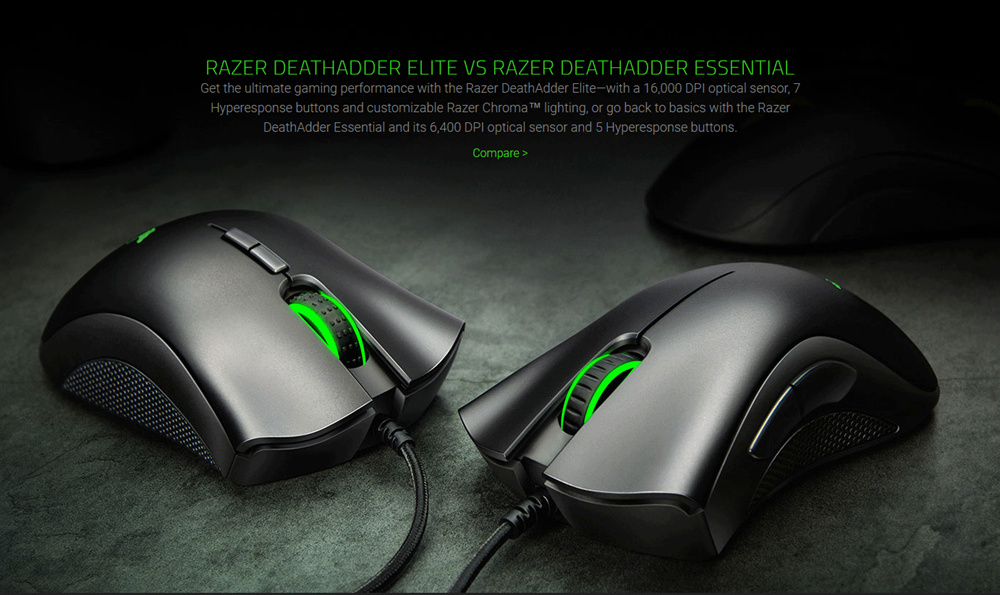 Chuột chơi game Razer DeathAdder Essential Right-Handed (RZ01-02540100-R3M1)