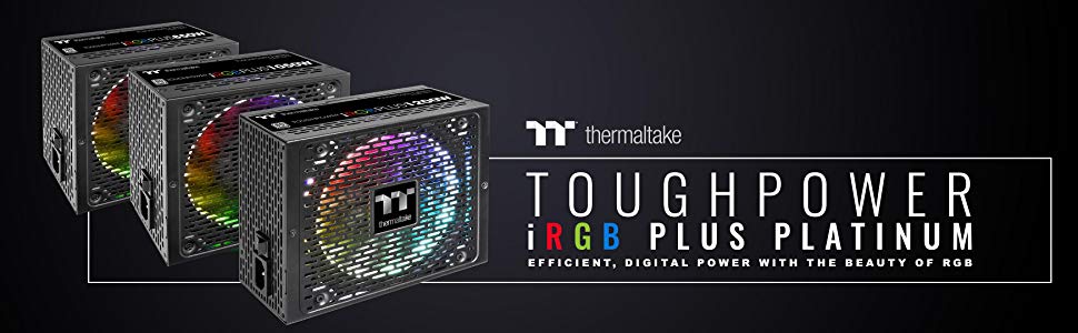 Nguồn Thermaltake Toughpower iRGB 1050W (80 Plus Platinum/Màu Đen/Fan RGB)