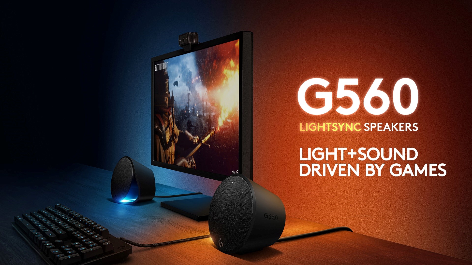 Loa Logitech G560 LIGHTSYNC RGB (Ảnh 1)